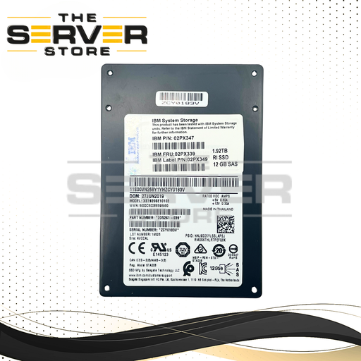 IBM 1.92TB SAS 12G 2.5" SSD Seagate Nytro 3330 Series XS1920SE10103 02PX349 02PX347 02PX339 (Tray Not Included).