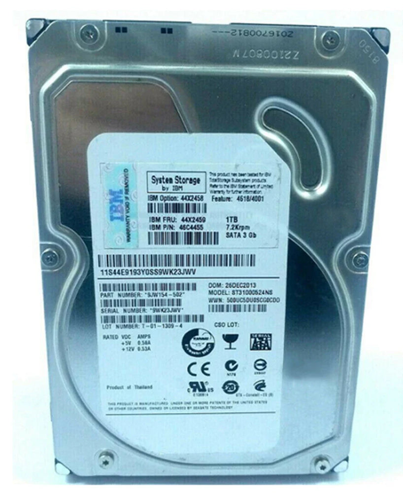IBM 44X2459 Hard Drive 1 TB SATA 3Gb/s | USED
