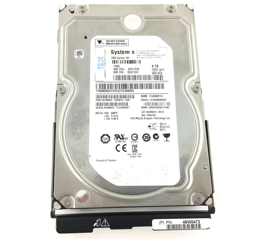 IBM 4Tb 7.2K 6Gbps SAS 3.5'' Hard Drive For System X (00W1538)
