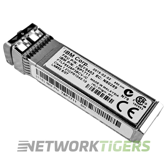 IBM 90Y9403 8GB BASE-SW 8GBBASE-SW Fibre Channel 850nm 300m MMF SFP+ Transceiver
