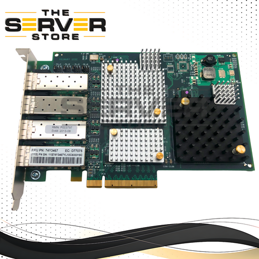 IBM Emulex LPE12004 8Gb/s Quad-Port Fibre Channel (FC) Host Bus Adapter (HBA) for POWER Systems. Feature Code: 5729. P/N: 74Y3467.