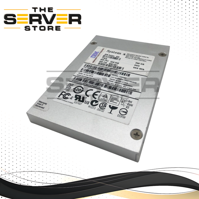 IBM System X 200GB 6Gb/s SAS 2.5" Enterprise SSD TXA2D2 00W1551 00W1548