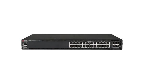 ICX7450-24-E - Brocade ICX 7450 24-Ports 10/100/1000BASE-T Ethernet and 4-Ports SFP+ Layer 3 Rack-mountable Managed Front-to-back Airflow Network Switch with 2-Ports QSFP+