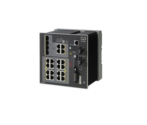 IE-4000-8GT8GP4G-E - Cisco Catalyst IE-4000 Series 8-Ports 10/100/1000BASE-T Ethernet and 8-Ports PoE+ Layer 2 DIN Rail-mountable Managed Rugged Switch with 4-Ports SFP