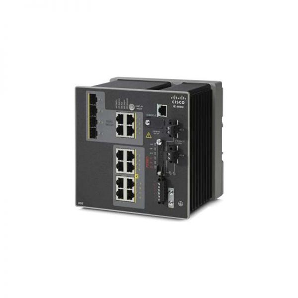 IE-4000-8T4G-E - Cisco Catalyst IE-4000 Series 8-Ports 10/100/1000BASE-T Ethernet Layer 2 DIN Rail-mountable Managed Rugged Switch with 4-Ports SFP