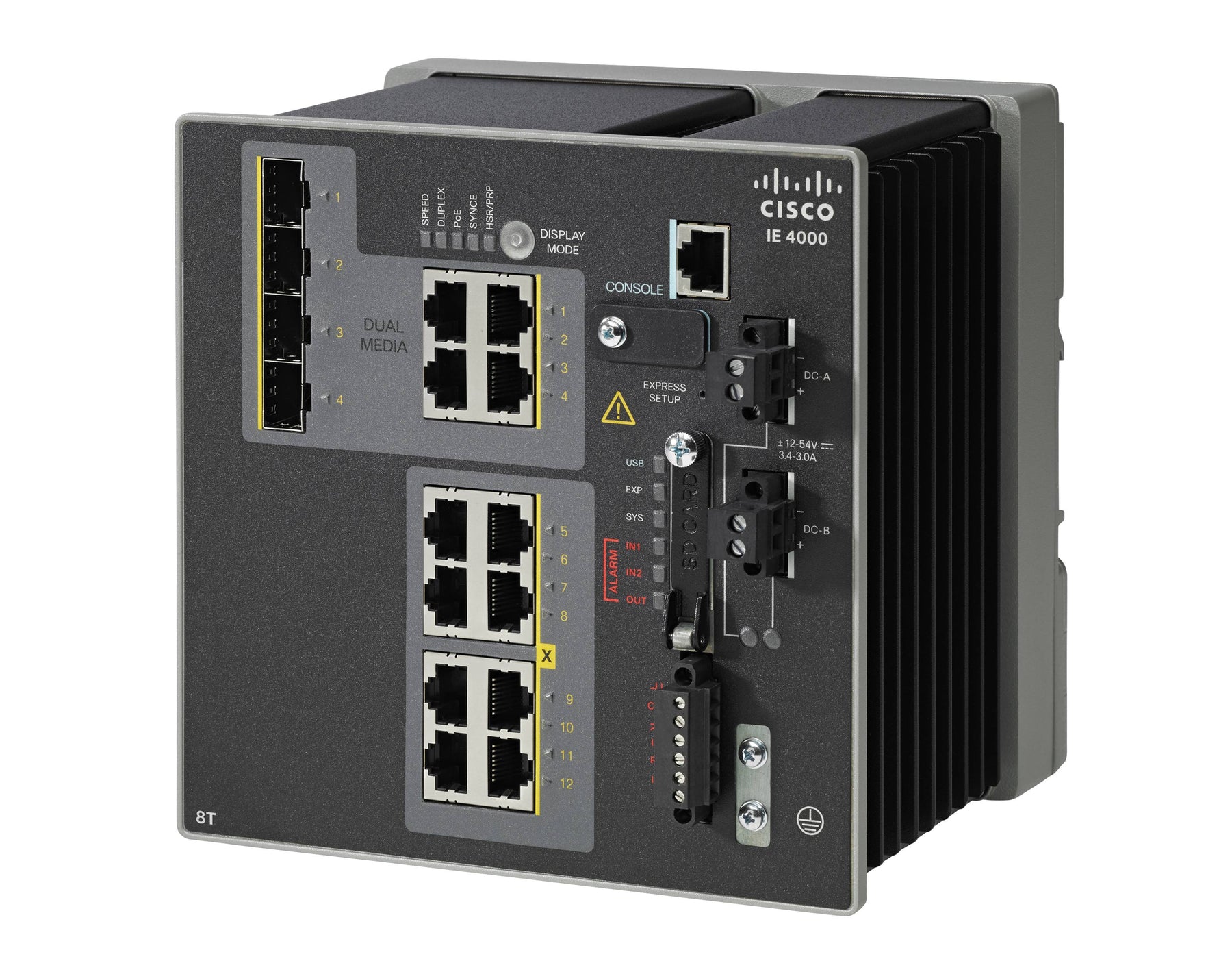 IE-4000-8T4G-E Cisco IE4000 8x10/100 RJ45/4x GigE Uplink Switch