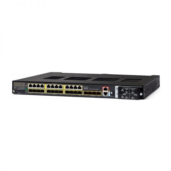 IE-4010-16S12P - Cisco IE 4010 Series 12-Ports 10/100/1000BASE-T PoE+ and 12-Ports 10/100/1000BASE-X SFP Layer 3 Rack-mountable Managed Network Switch with 4-Ports SFP