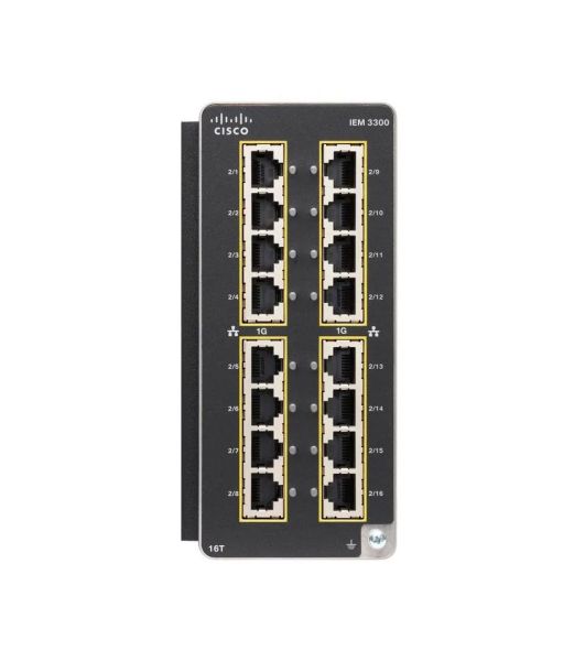 IEM-3300-16T - Cisco 16-Ports 1GbE Ethernet Expansion Module for Catalyst IE3300 Series