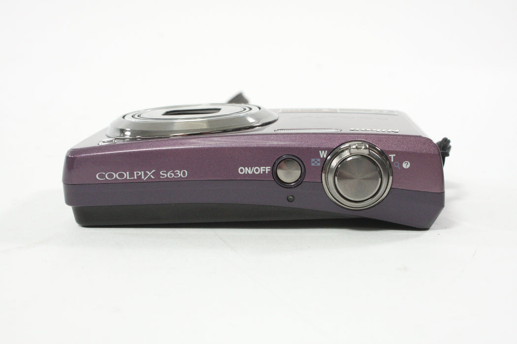Nikon Coolpix S630 Digital Point-and-Shoot 7x Zoom 12.0mp (Purple)