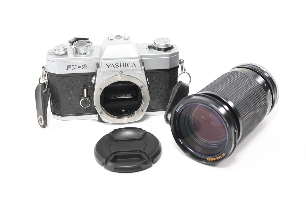 Yashica FX-2 35mm SLR with Tamron 35-135mm f/3.5-4.2 CF Tele Macro Lens