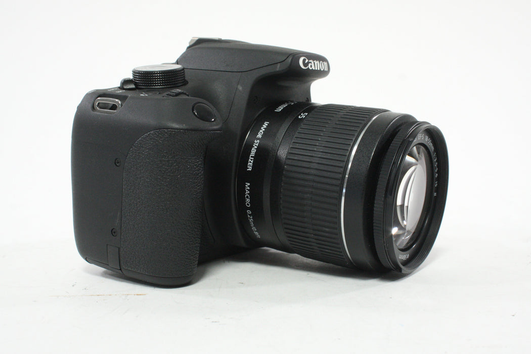 Canon Rebel T5 DSLR with 18-55mm f/3.5-5.6 IS II EF-S EF Lens w Shutter Count 2,473