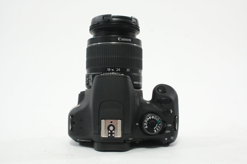 Canon Rebel T5 DSLR with 18-55mm f/3.5-5.6 IS II EF-S EF Lens w Shutter Count 2,473