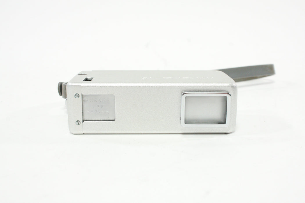 Minolta-16 16mm Spy Camera with 22mm f/2.8 Rokkor Lens