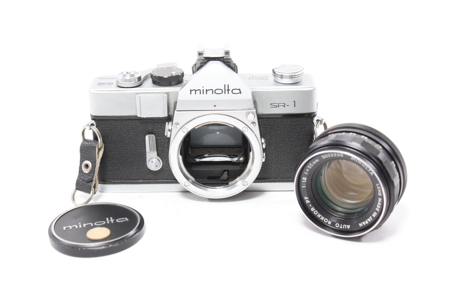Minolta SR-1 35mm SLR with Minolta 55mm f/1.8 Auto Rokkor-PF Lens
