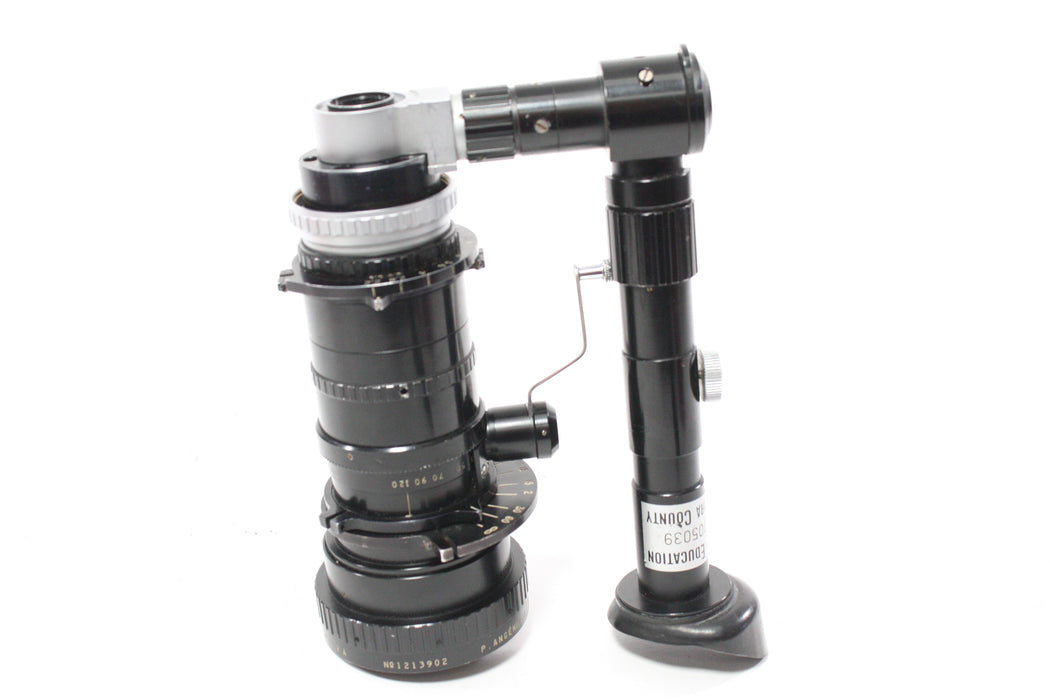 P. Angenieux Paris 12-120mm f/2.2 Angenieux-Zoom Type 10x12 A Lens for C Mount with Doglex Finder