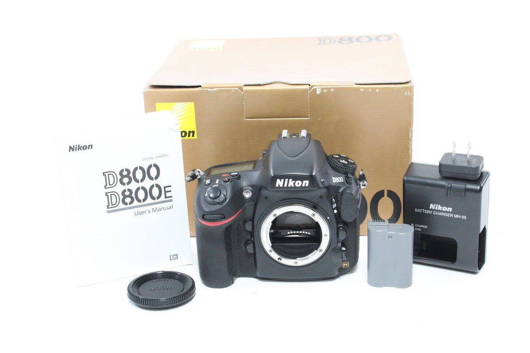Nikon D800 DSLR Camera Body with Shutter Count 12,689