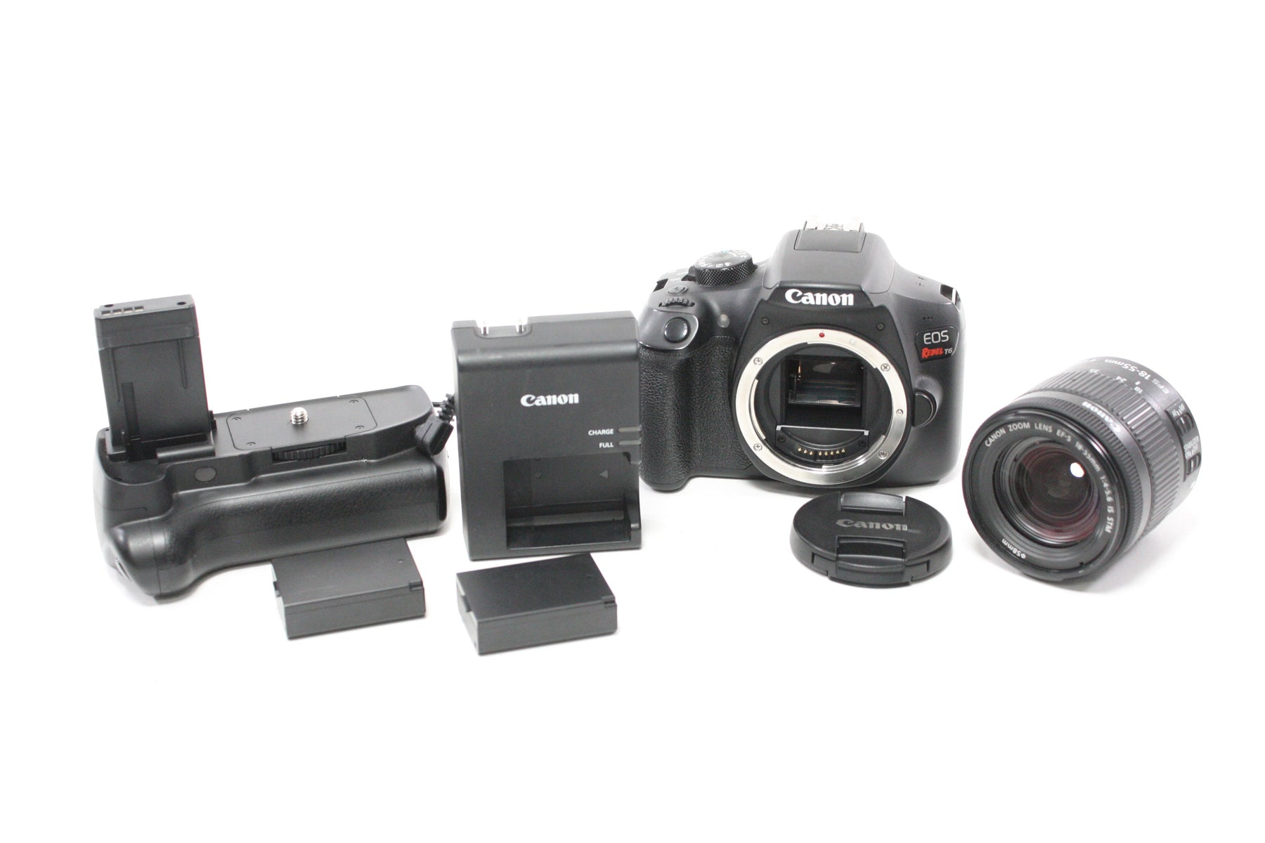 Canon EOS Rebel T6 DSLR with 18-55mm f/4-5.6 IS STM Lens with Shutter Count 29,731