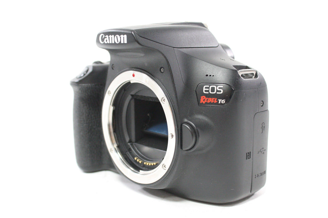 Canon EOS Rebel T6 DSLR with 18-55mm f/4-5.6 IS STM Lens with Shutter Count 29,731