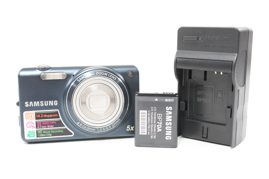 Samsung ST65 Digital Point and Shoot Camera 5x zoom 14.2mp (Blue)