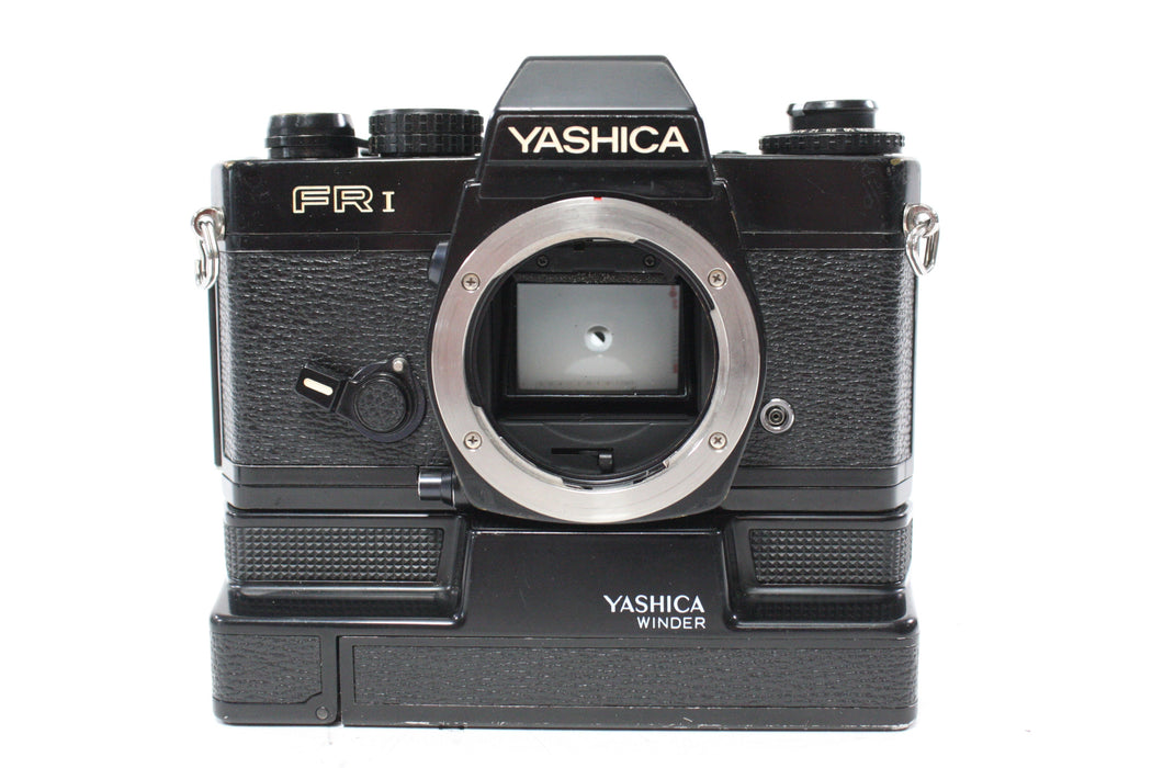 Yashica FR I 35mm SLR Camera with 28mm f/2.8 ML Lens with Winder