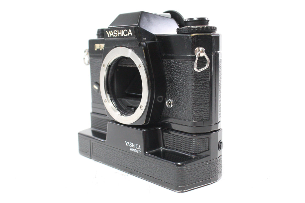 Yashica FR I 35mm SLR Camera with 28mm f/2.8 ML Lens with Winder