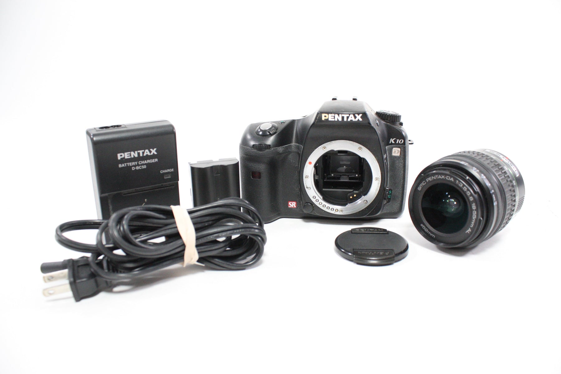 Pentax K10 D DSLR Camera with 18-55mm f/3.5-5.6 SMC Pentax-DA Lens with Shutter Count 6,783