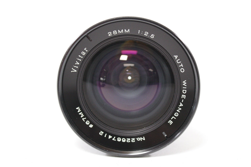 Vivitar 28mm f/2.5 Auto Wide Angle Lens for Minolta MD Mount