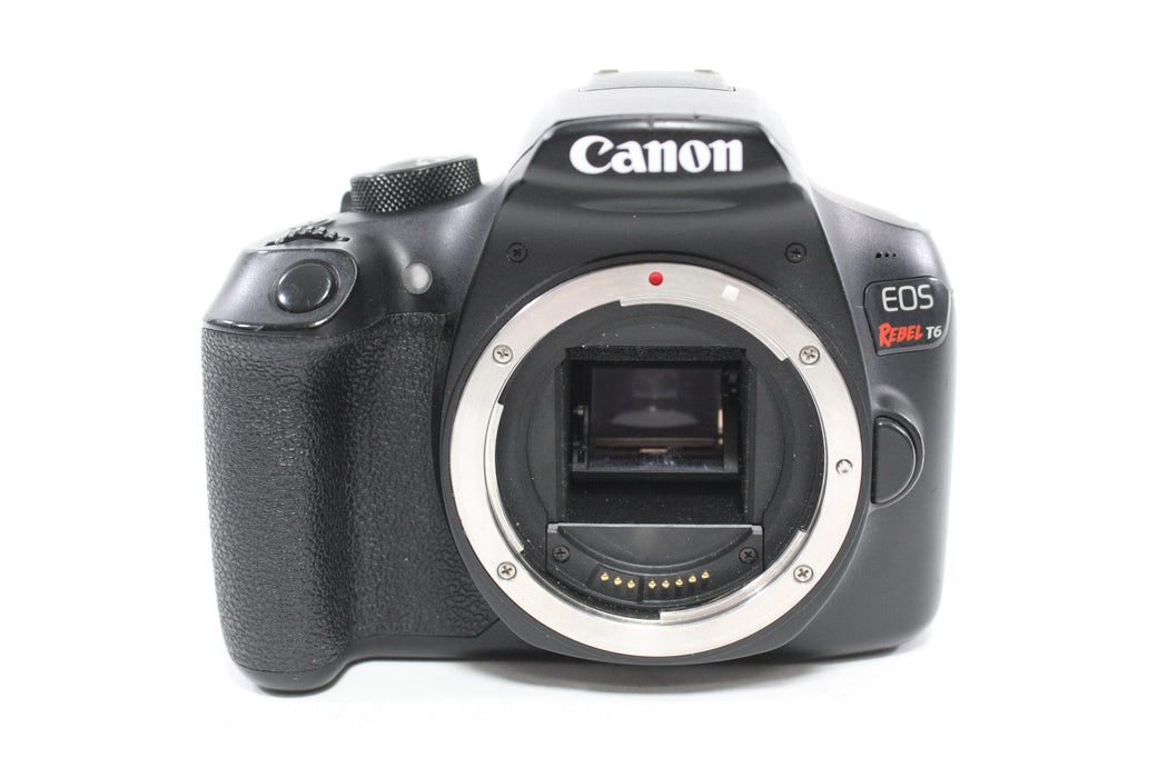 Canon Rebel T6 DSLR Camera Body with Shutter Count 17,049 AS-IS