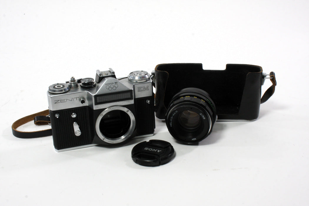 Zenit EM 35mm 1980 Olympic Edition SLR with Helios-44M 58mm f/2 M42 Mount