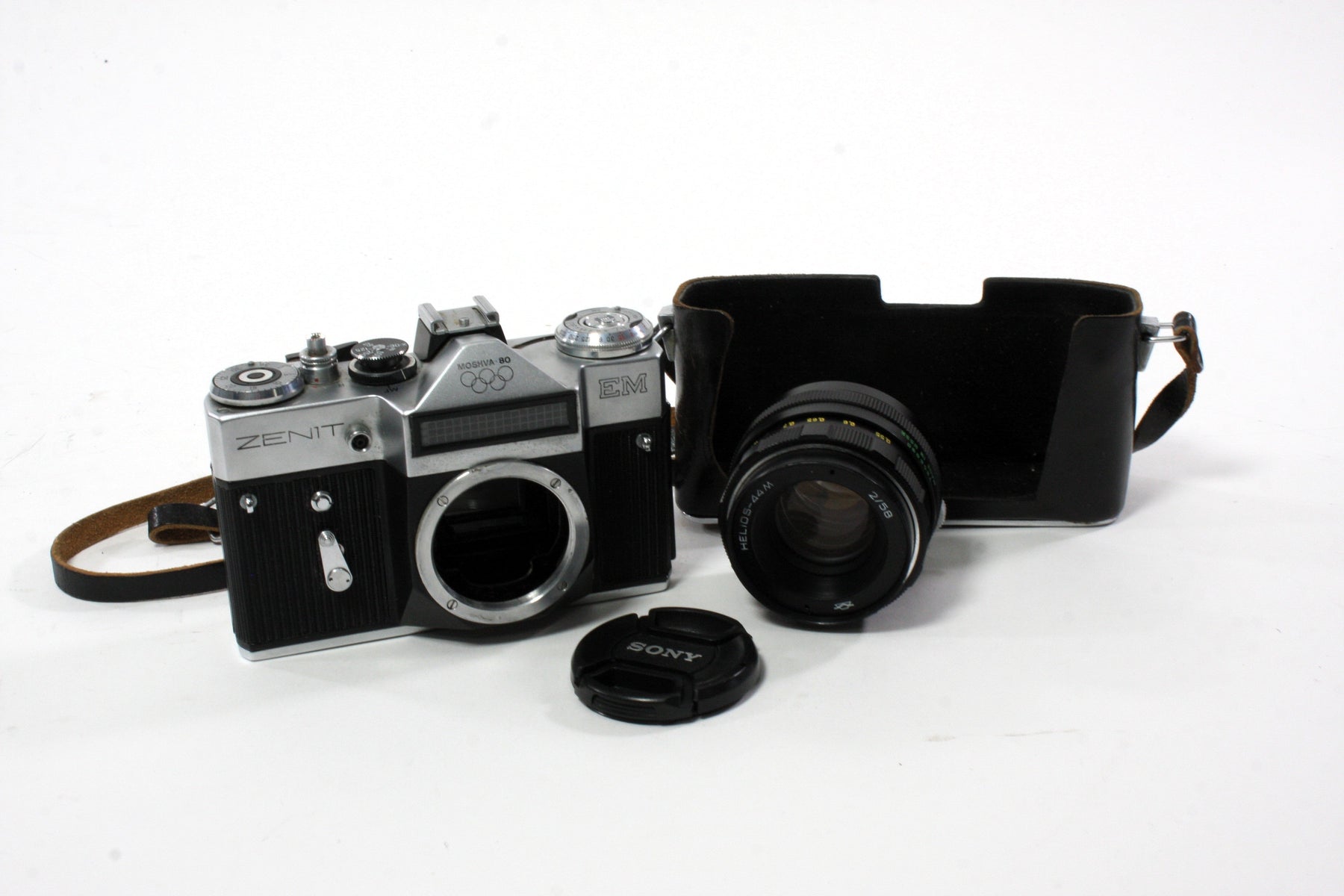 Zenit EM 35mm 1980 Olympic Edition SLR with Helios-44M 58mm f/2 M42 Mount