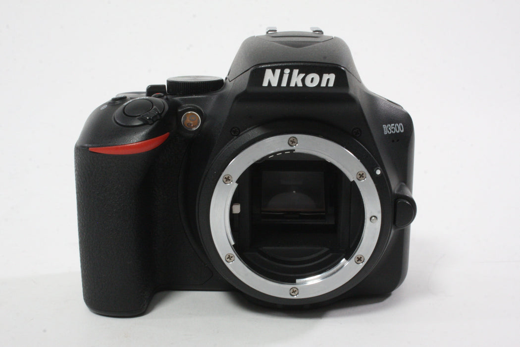 Nikon D3500 Digital with 18-55mm f/3.5-5.6 G VR AF-P DX NIKKOR for F Mount with a Shutter Count of 5,265