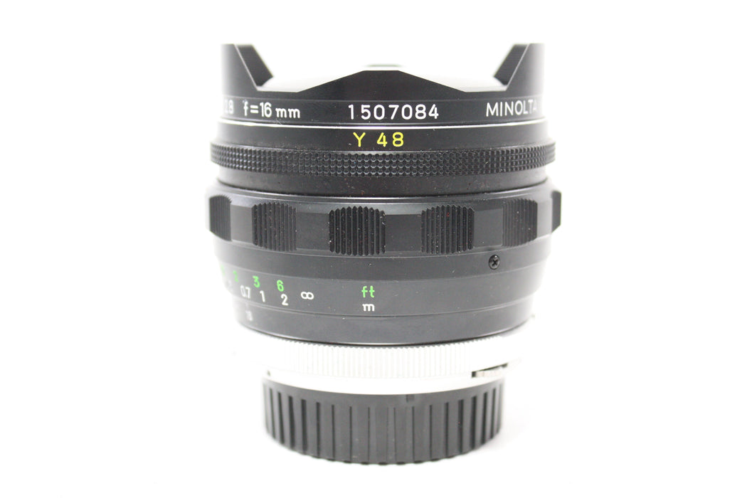 Minolta 16mm f/2.8 MC Fish-Eye Rokkor-OK Lens for MD Mount