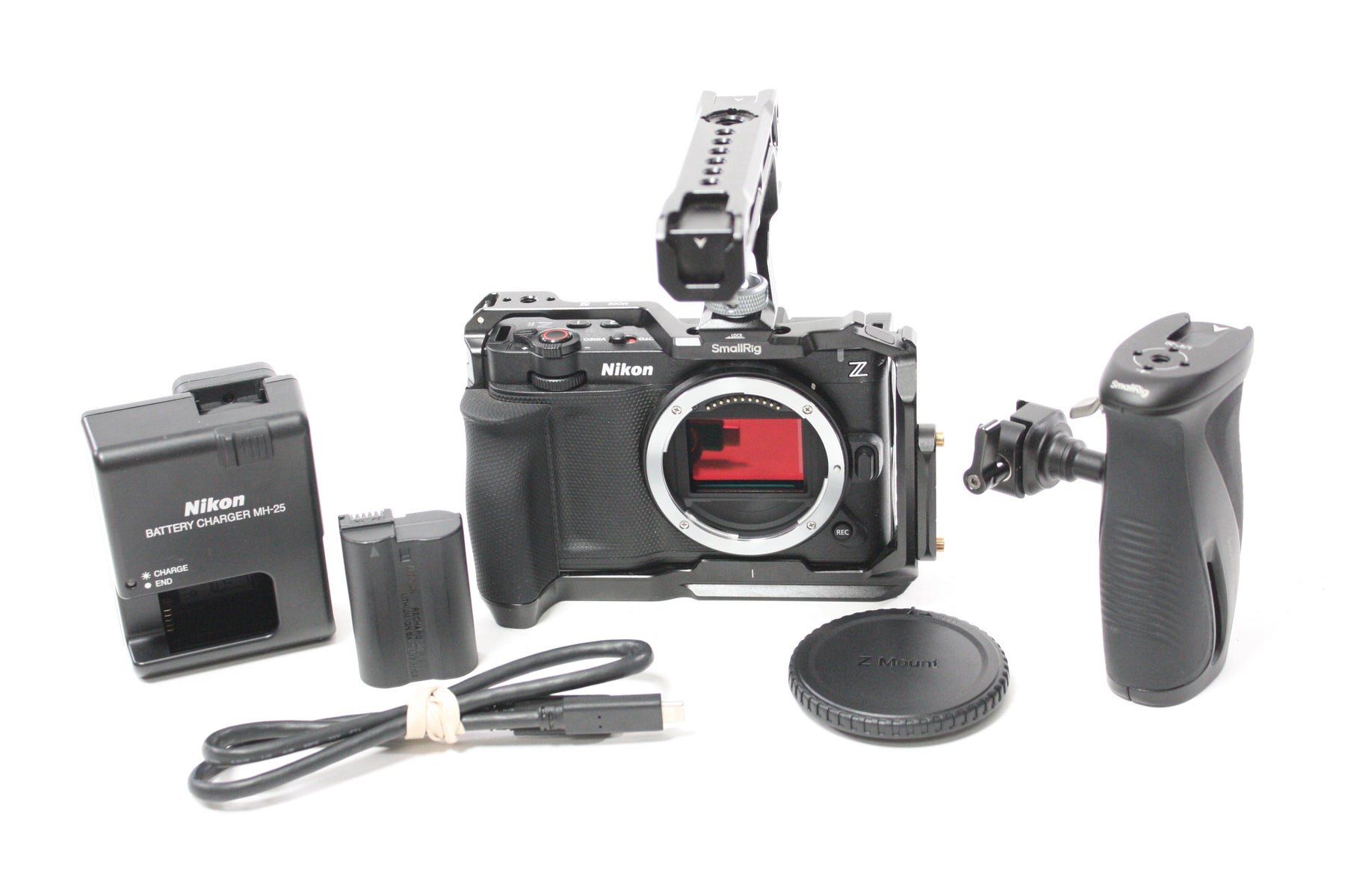 Nikon ZR Digital Mirrorless Camera Body with SmallRig Cage, Top, and Side Grip With Shutter Count 152