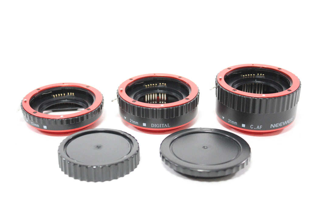 Neewer Extention Tube Set for Canon AF 13mm, 21mm, and 31mm