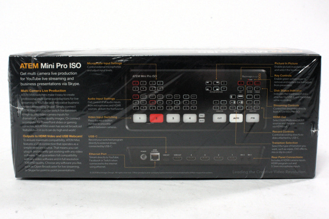 BlackMagic ATEM Mini Pro ISO UNOPENED