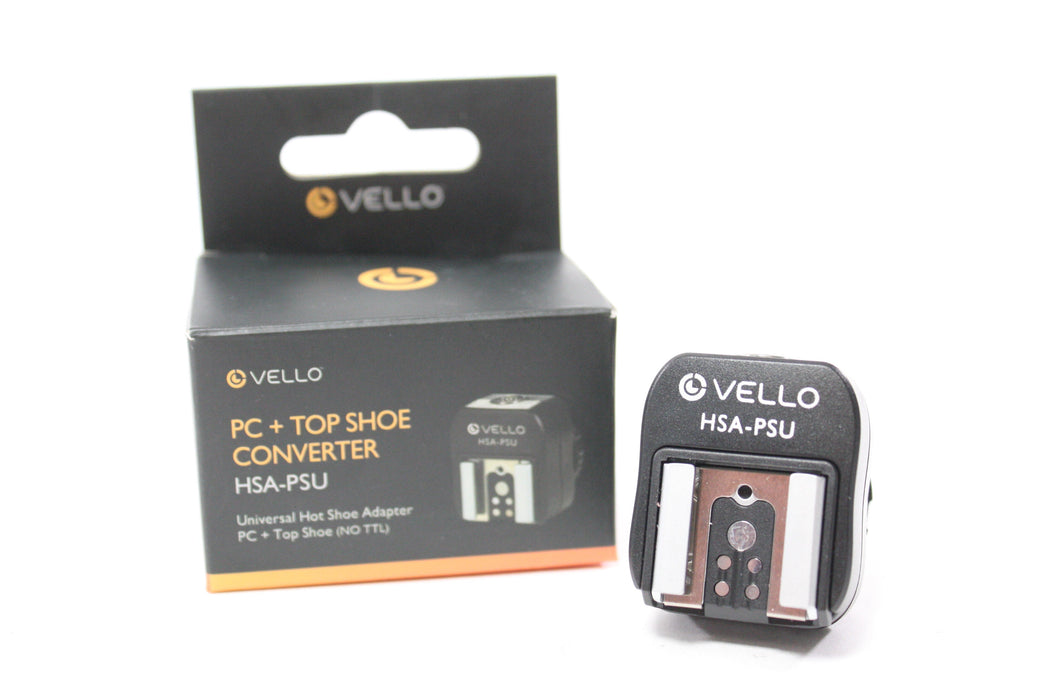 Vello HSA-PSU Universal Hot Shoe Adapter PC + Top Shoe
