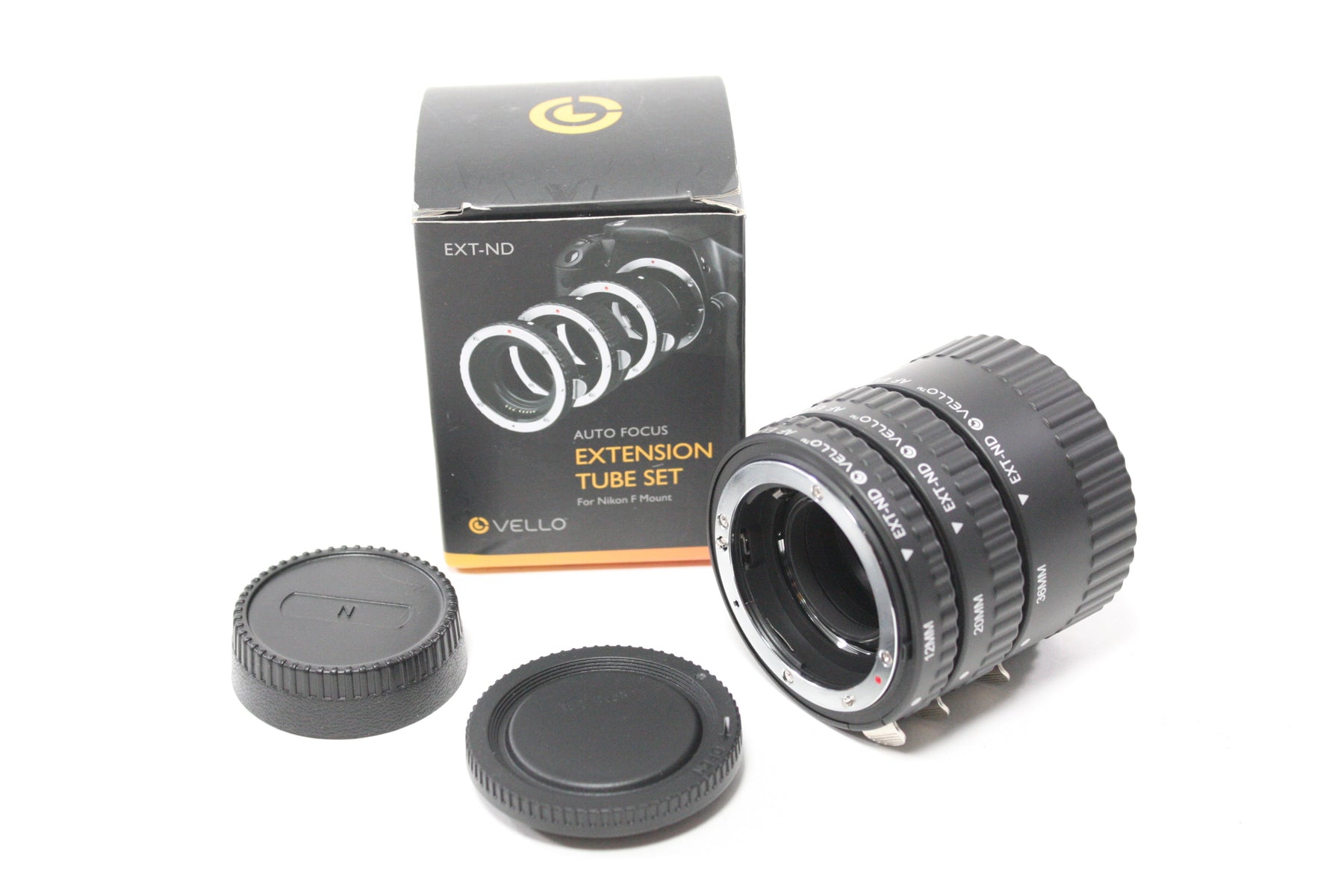 Vello Auto Focus Extension Tube Set for Nikon F Mount 12mm, 20mm, and 36mm