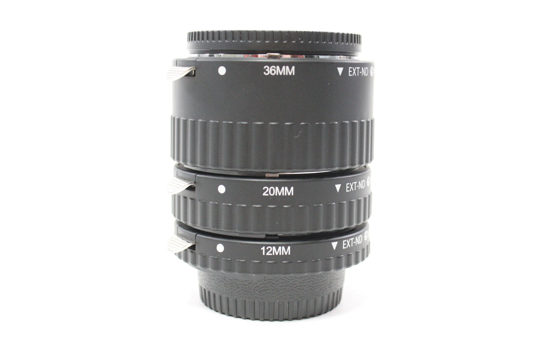 Vello Auto Focus Extension Tube Set for Nikon F Mount 12mm, 20mm, and 36mm