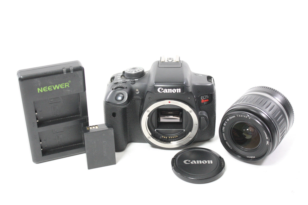Canon EOS Rebel T6i DSLR Camera with 18-55mm f/3.5-5.6 II EF-S Lens with Shutter Count 47,724