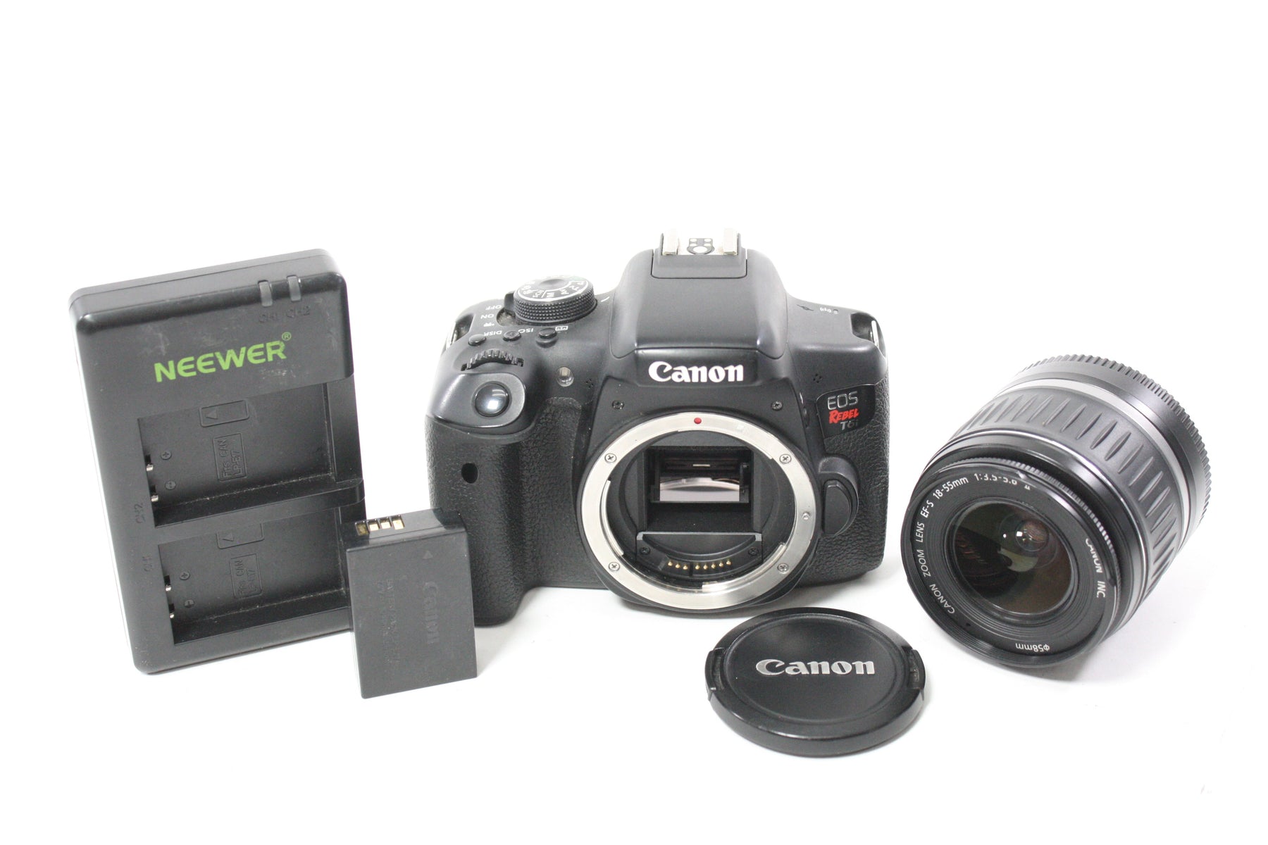 Canon EOS Rebel T6i DSLR Camera with 18-55mm f/3.5-5.6 II EF-S Lens with Shutter Count 47,724