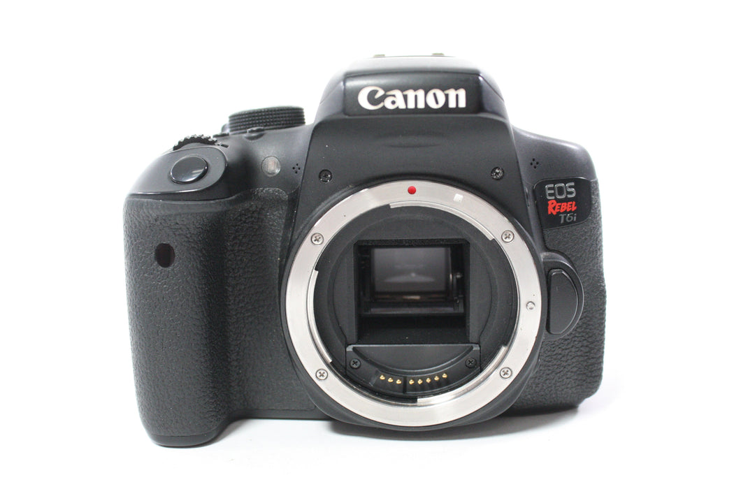Canon EOS Rebel T6i DSLR Camera with 18-55mm f/3.5-5.6 II EF-S Lens with Shutter Count 47,724