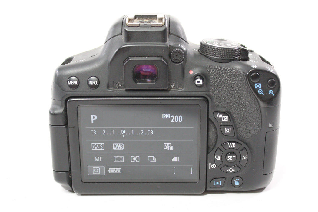 Canon EOS Rebel T6i DSLR Camera with 18-55mm f/3.5-5.6 II EF-S Lens with Shutter Count 47,724
