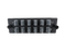 FHD Fiber Adapter Panel, OS2/OM3/OM4, 12x MTP? Key Up to Key Down (Black) Adapter, Ceramic Sleeve
