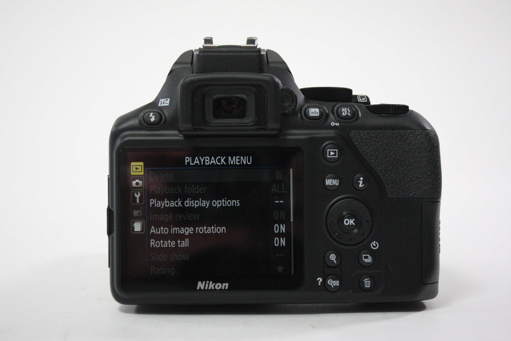 Nikon D3500 DSLR Camera with 18-55mm f/3.5-5.6 G DX VR AF-P Lens, Shutter Count 604
