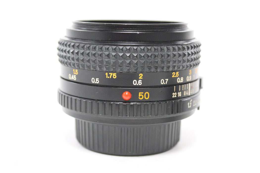 Minolta 50mm f/1.7 Lens for MD Mount