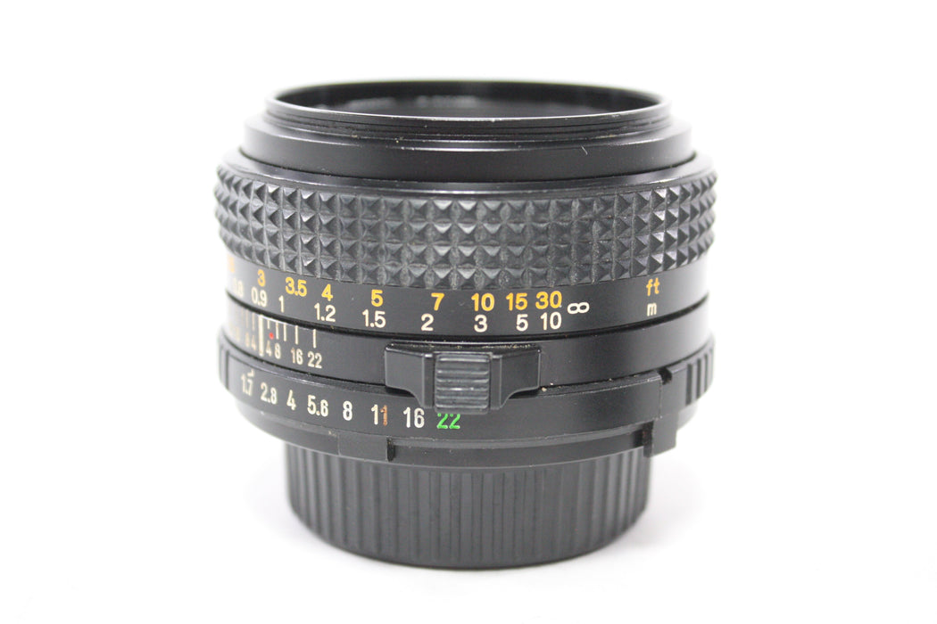 Minolta 50mm f/1.7 Lens for MD Mount