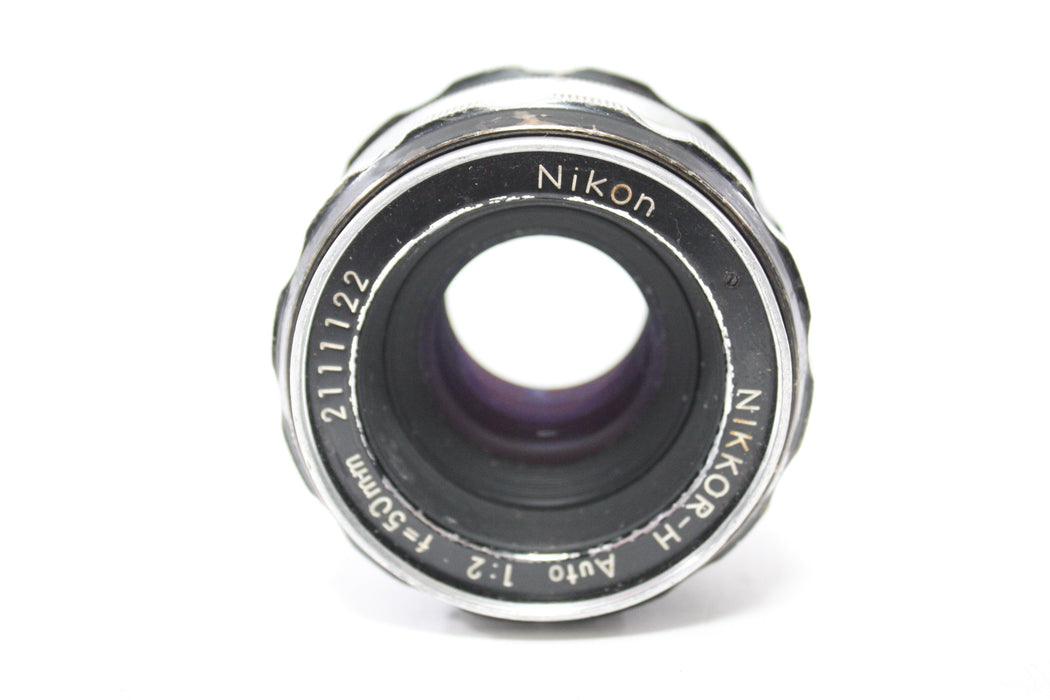 Nikon 50mm f/2 Nikkor-H Auto Lens for F Mount