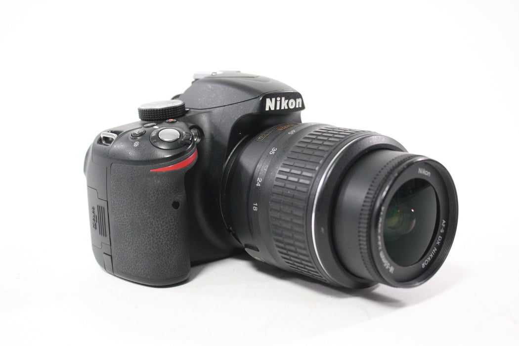 Nikon D3200 DSLR Camera with 18-55mm f/3.5-5.6 G VR DX Lens with Shutter Count 8,263