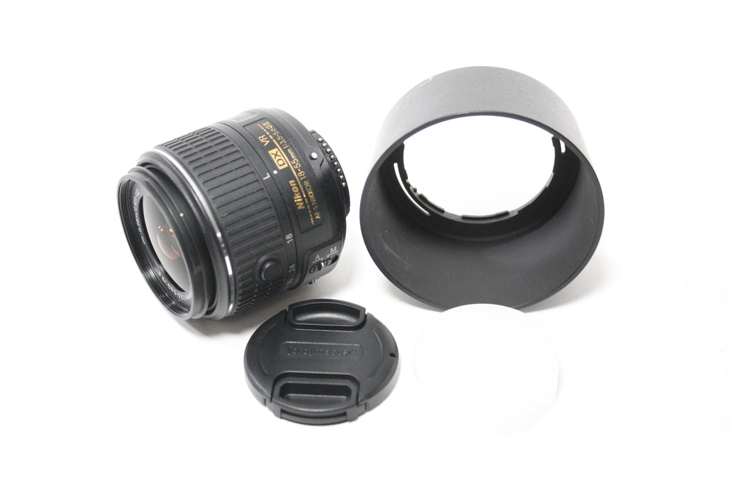 Nikon 18-55mm f/3.5-5.6 G II DX VR AF-S Nikkor Lens for F Mount
