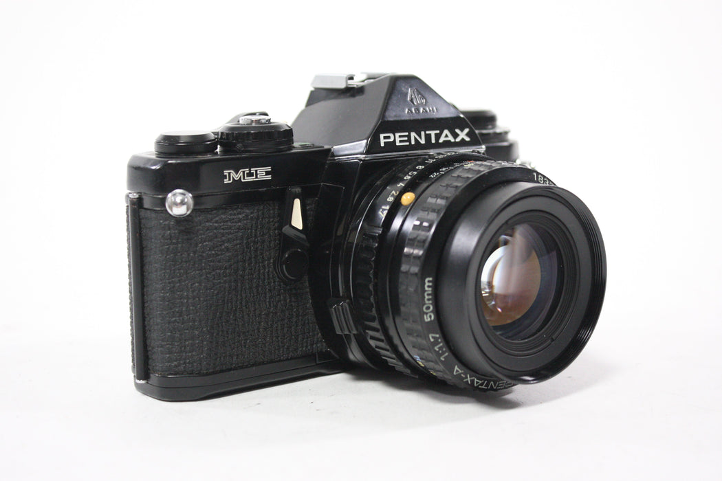 Pentax ME 35mm SLR Camera with Pentax-A 50mm f/1.7 SMC Lens